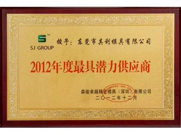 2012年度最具潜力供应商